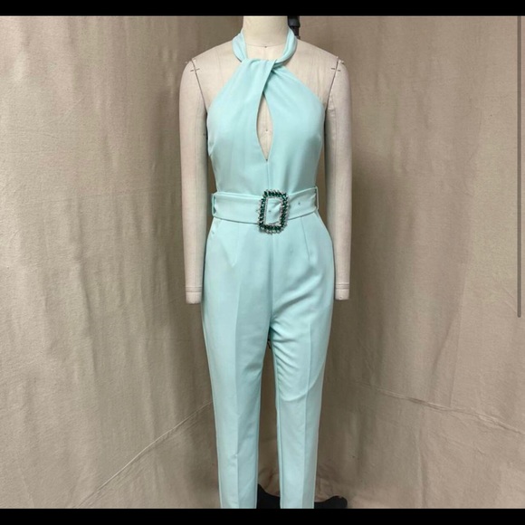LIMITED EDITION : Mint green Lavish Alice Jumpsuit - Picture 1 of 5
